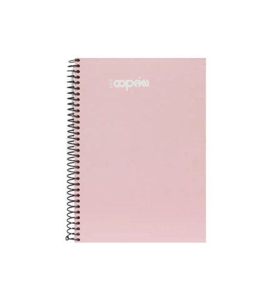 Libreta Espiral Tapa Dura, Tam. 5.75" x 8", 1 Materia, 96 hojas (192 pág.), Hojas Rayadas, Colores Pastel Surtidos